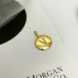 Pingente Letra Cravejada - Folheado a Ouro 18k