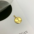 Pingente Letra Cravejada - Folheado a Ouro 18k