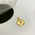 Pingente Letra Cravejada - Folheado a Ouro 18k