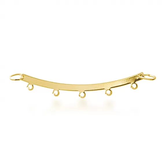 Pingente canga para 5 pingentes - Folheado a Ouro 18k