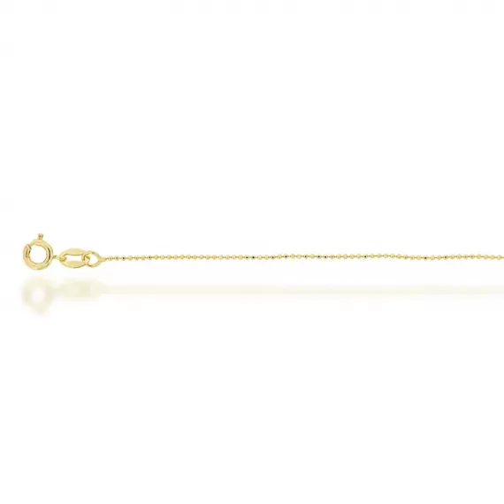 Pulseira Infantil de bolinhas pequenas espessura de 1mm - Folheado a Ouro 18k