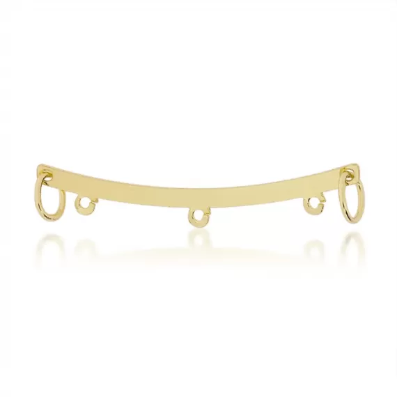 Pingente modelo canga para tres pingentes - Folheado a Ouro 18k