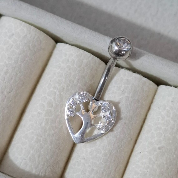 Piercing Àrvore da Vida Cravejada - Prata 925