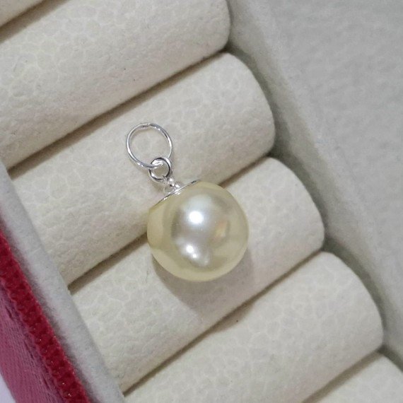 Pingente Pérola M - Prata 925k