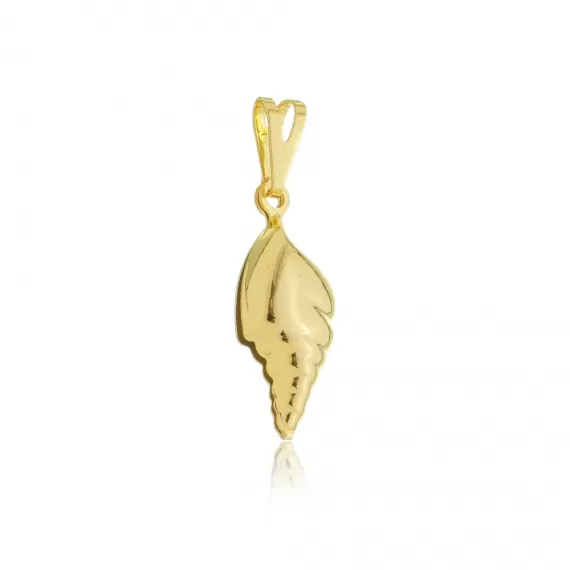 Pingente modelo caracol do mar - Folheado a Ouro 18k