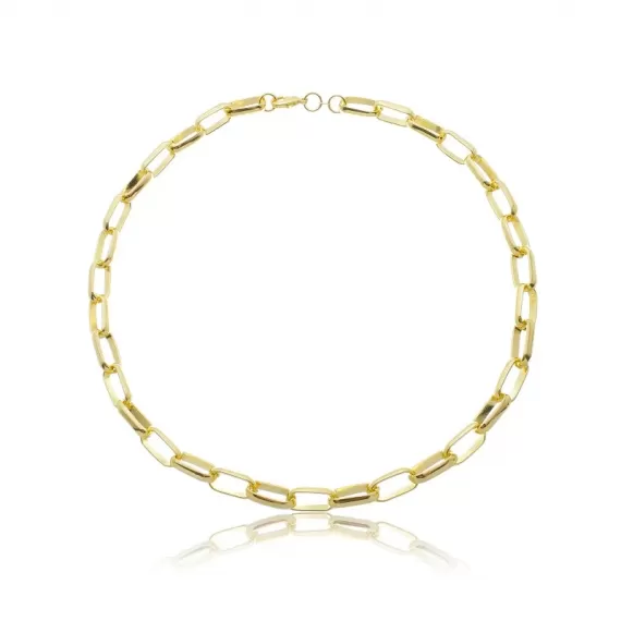 Choker com corrente cartier grossa de 9 mm - Folheado a ouro 18k