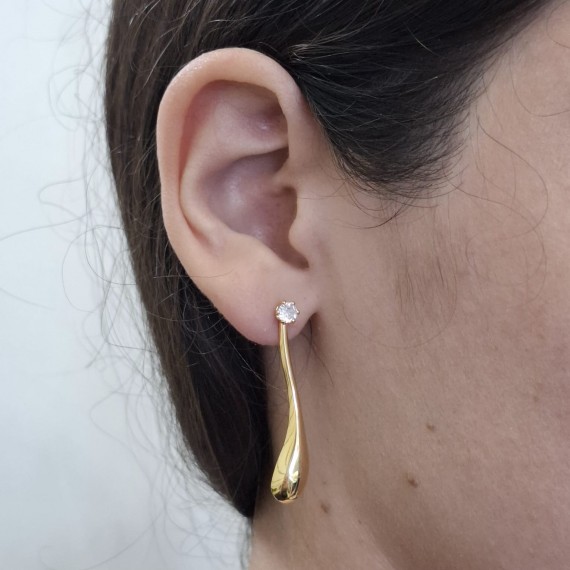 Brinco Elegance Gold - Folheado a ouro 18k 