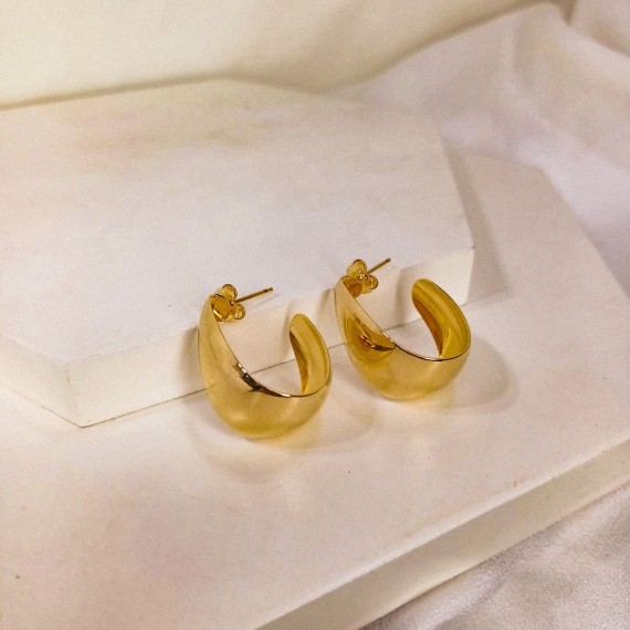 Brinco Gota - Folheado a Ouro 18k