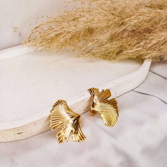 Brinco Pétala - Folheado a Ouro 18k