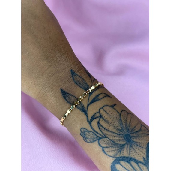 Pulseira Setinha - Folheado a Ouro 18k