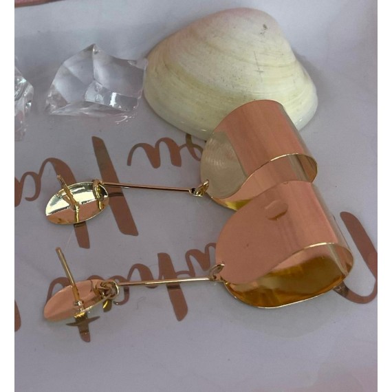 Brinco Pêndula Trabalhada - Folheado a Ouro 18k
