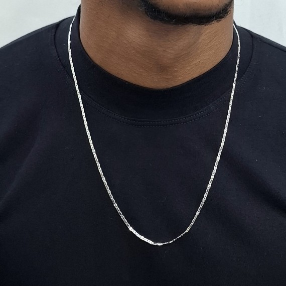 Cordão Masculino Lumine - Folheado a Prata 