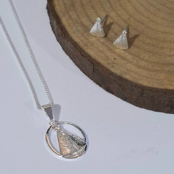 Conjunto Nossa Senhora - Folheado a Prata