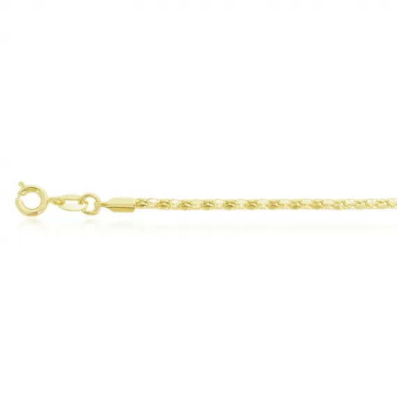 Pulseira modelo roliça espessura 2mm - Folheado a Ouro 18k