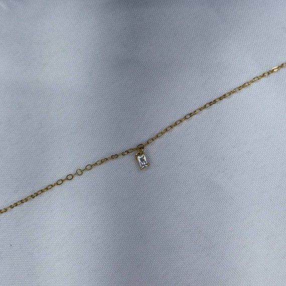 Tornozeleira Ponto de Luz - Folheado a Ouro 18k