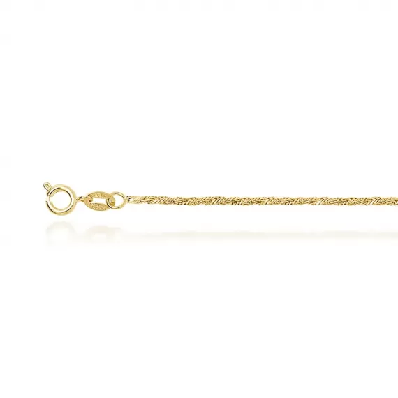 Pulseira modelo torcida espessura 25 mm - Folheado a Ouro 18k