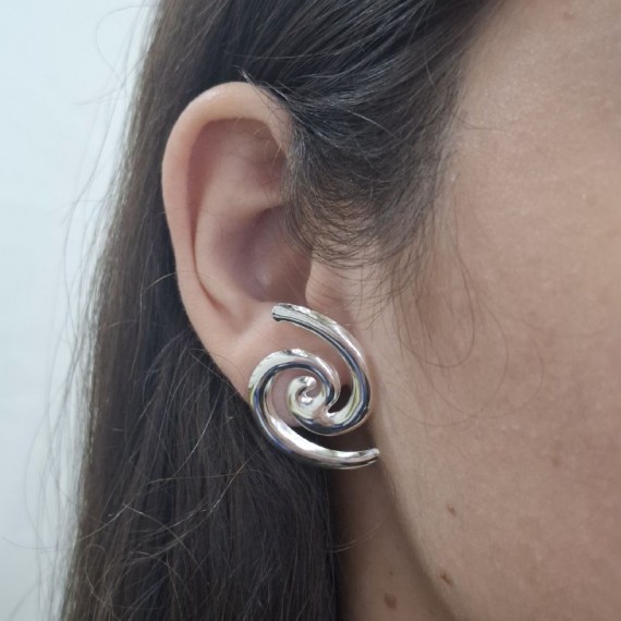 Brinco Caracol - Folheado a Prata