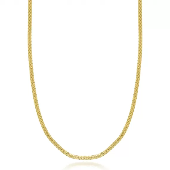 Colar Modelo Roliça Entrelaçada - Folheado a Ouro 18k
