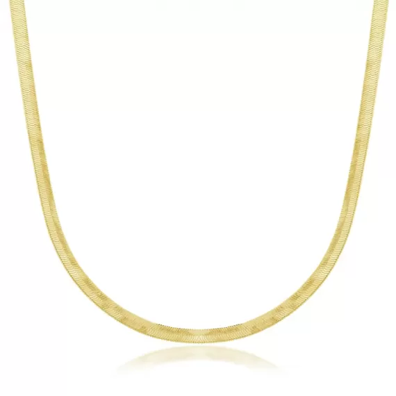 Colar Modelo Fita 45cm - Folheado a Ouro 18k