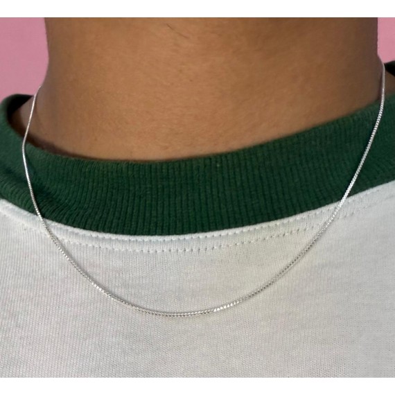 Cordão Elo Veneziana - Prata 925k