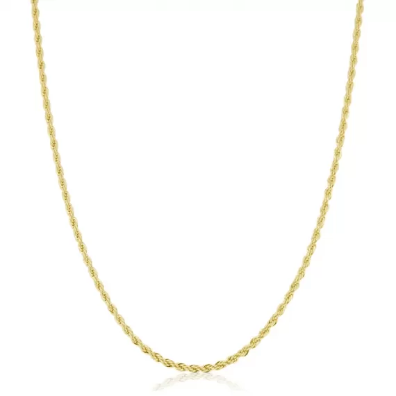 Cordão modelo cordão baiano fino com espessura de 1,8 mm - Folheado a Ouro 18k