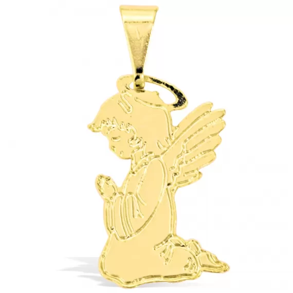 Pingente Anjo da Guarda - Folheado a Ouro 18k