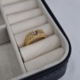 Anel de formatura Infantil ABC - Folheado a Ouro 18k