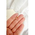 Trio de Bolinhas Trabalhadas Folheadas a Ouro 18k