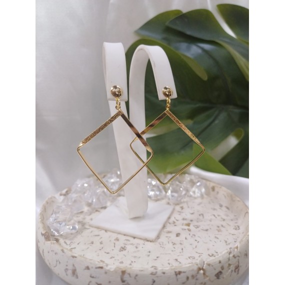 Brinco Geométrico - Folheado a ouro 18k